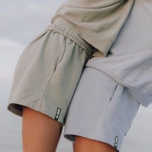 SOLD OUT Daily Drills sweat shorts in “dew” NEVER WORN!! Ordered in both sizes!